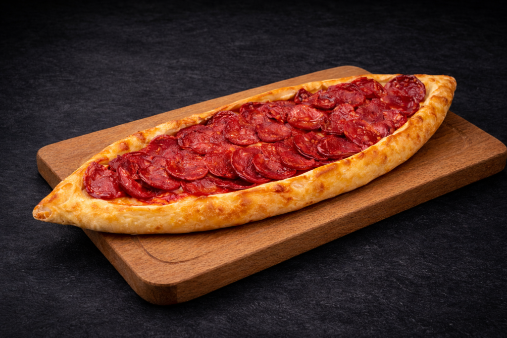 (Açık) Sucuklu Pide
